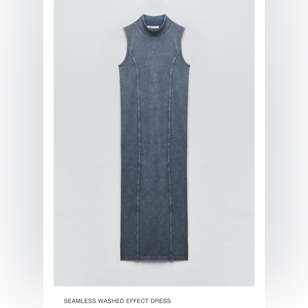 Zara seamless washed effect dress